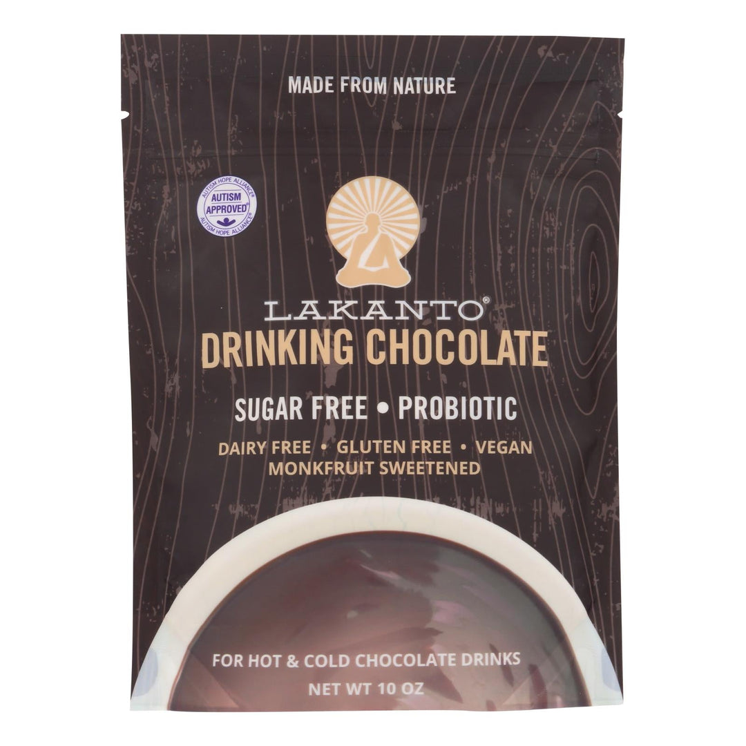 Lakanto Drinking Chocolate - Case Of 8 - 10 Oz - Maras Green